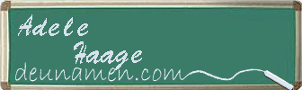 Adele Haage Visitenkarte